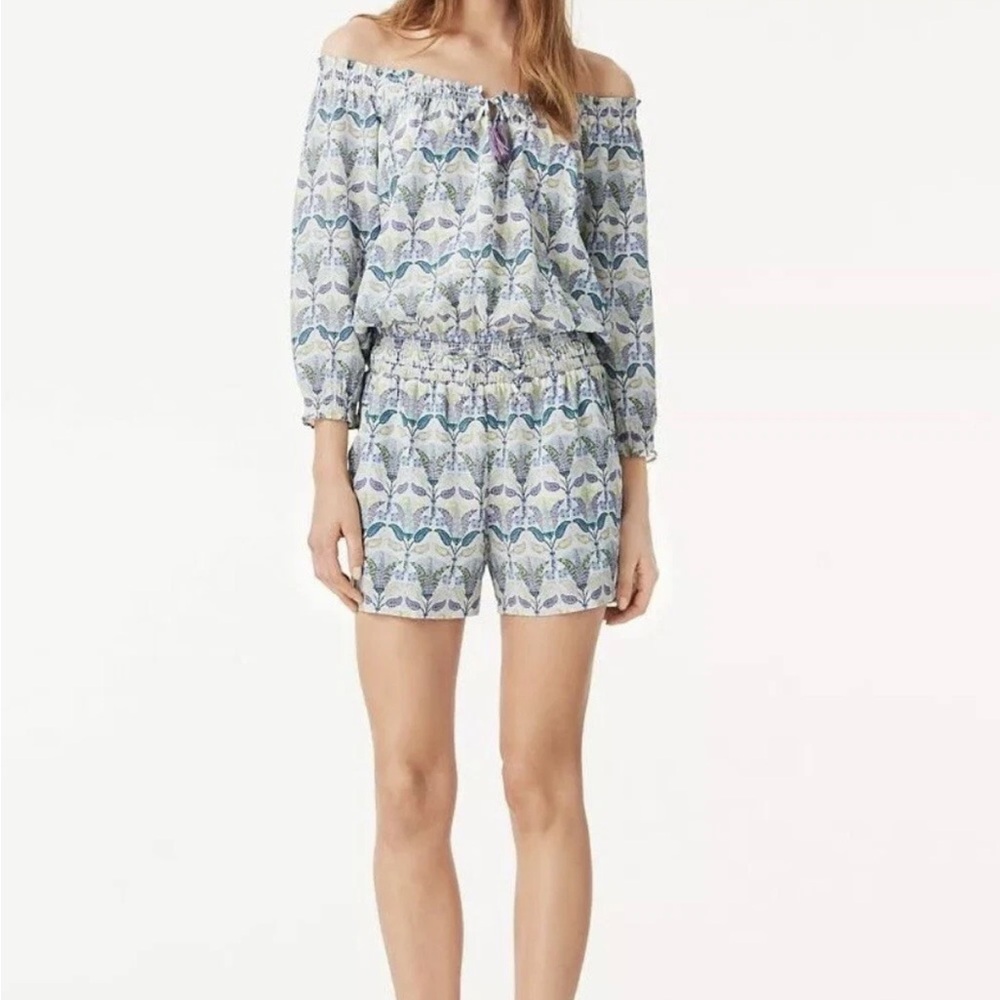 Tory Burch  Off-Shoulder Romper